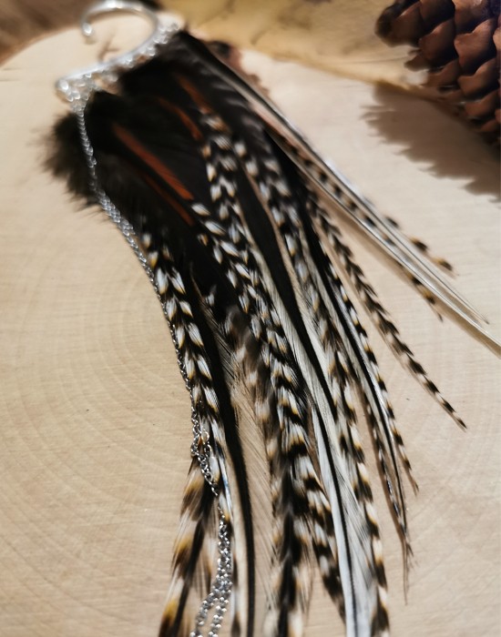 Tour d'oreille en plumes naturelles - Sioux